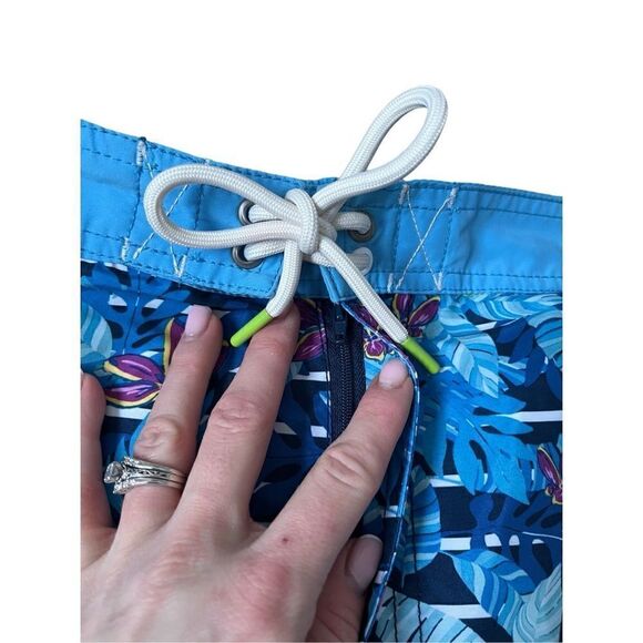 Tommy Bahama Baja Daybreak Fade Swim Trunks Ocean Deep size L - Picture 7 of 13